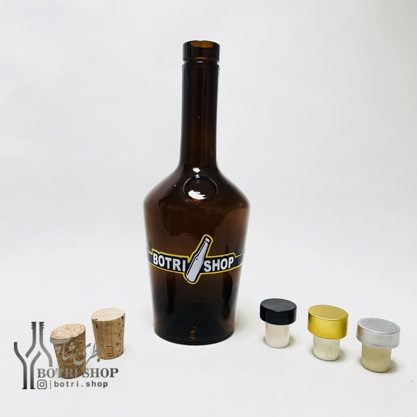 بطری های شیشه ای بطری هنریک قهوه ای